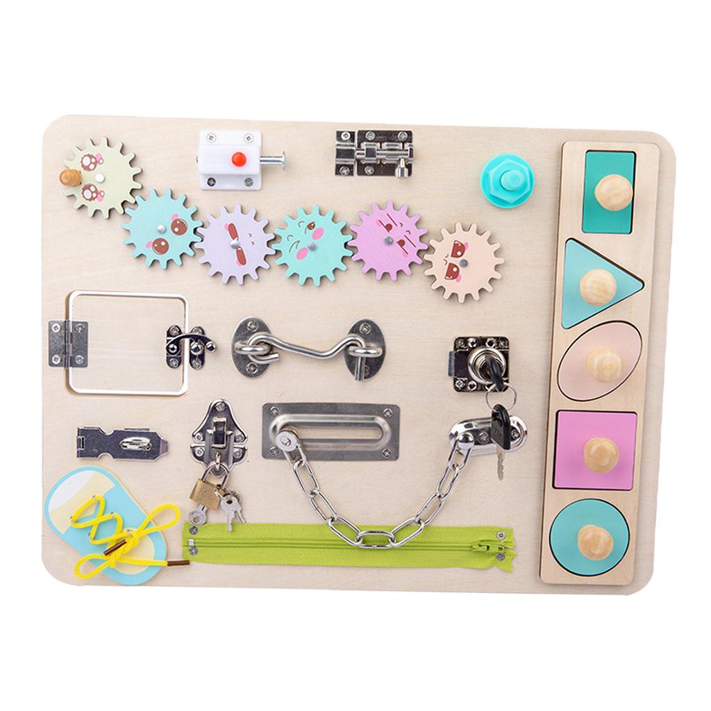 Toddler Activity Board Wooden  - Montessori Wooden Busy Board Toddler review and price