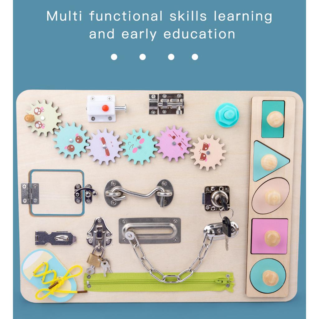 Toddler Activity Board Wooden  - Montessori Wooden Busy Board Toddler review and price