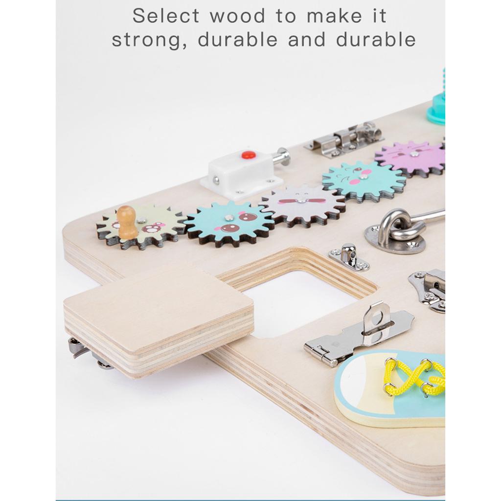 Toddler Activity Board Wooden  - Montessori Wooden Busy Board Toddler review and price