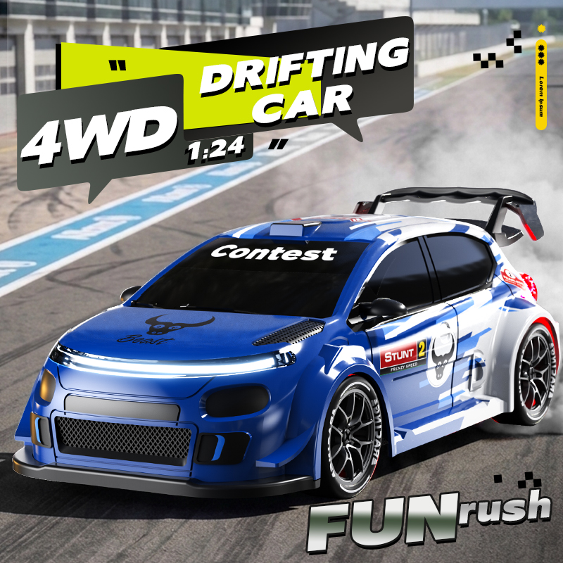 1:24 Scale 4WD Drift RC Car 2. - Rc Drift Car 1 24 Scale 4Wd review and price