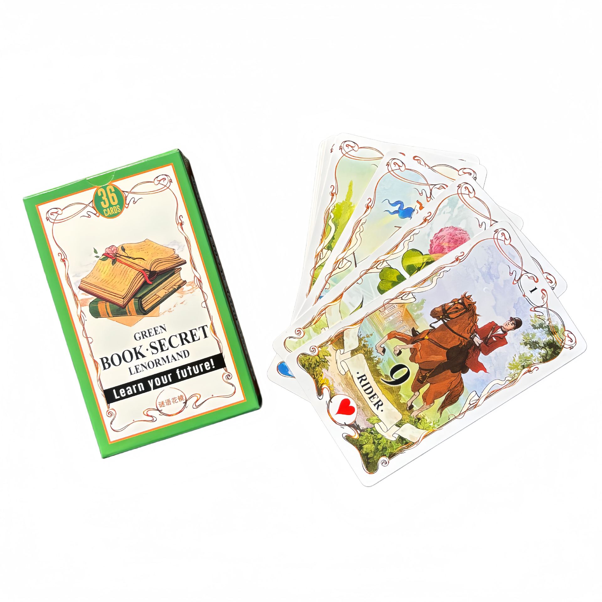 Green Book Secret Lenormand Or - Tarot Cards Deck With Guidebook review and price