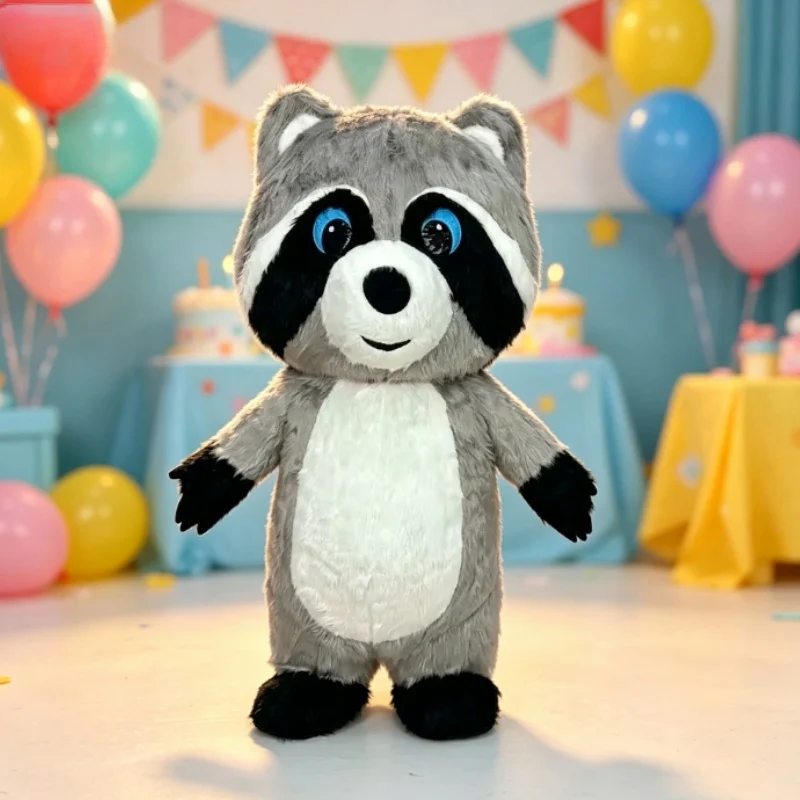 Grey Plush Inflatable Raccoon  - Dolls review and price